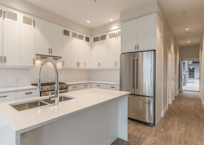 Condominium kitchen at 91 Chapel, Nanaimo