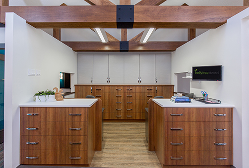Dental clinic cabinetry, Holly Tree Dental