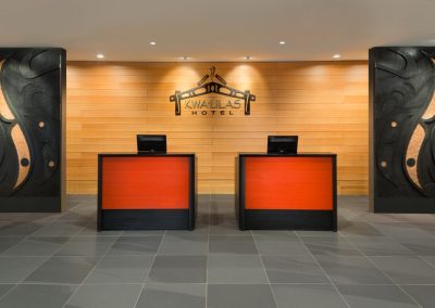 Kwa’lilas Hotel Project, commercial millwork project