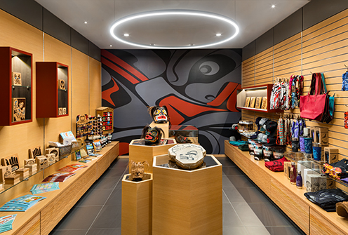 Kwa’lilas Hotel boutique display millwork