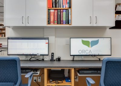Orca Veterinary Clinic, commercial millwork project