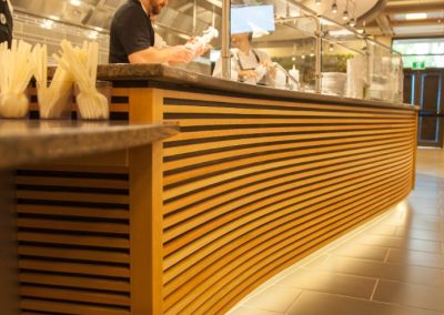 UVic Food Services Project, commercial millwork project