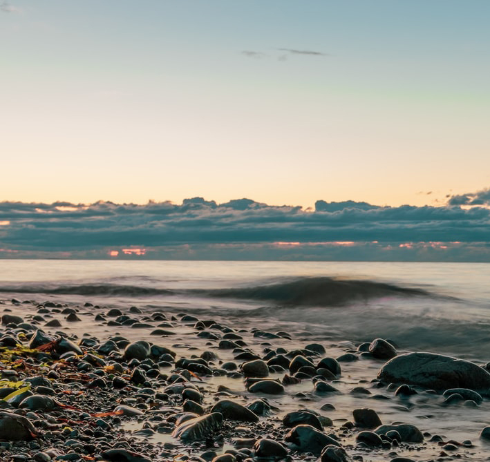Parksville beach at sunset